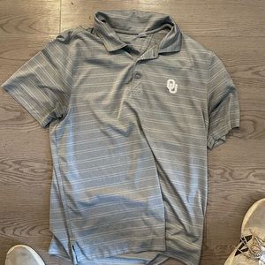 Grey OU golf polo - cutter and buck